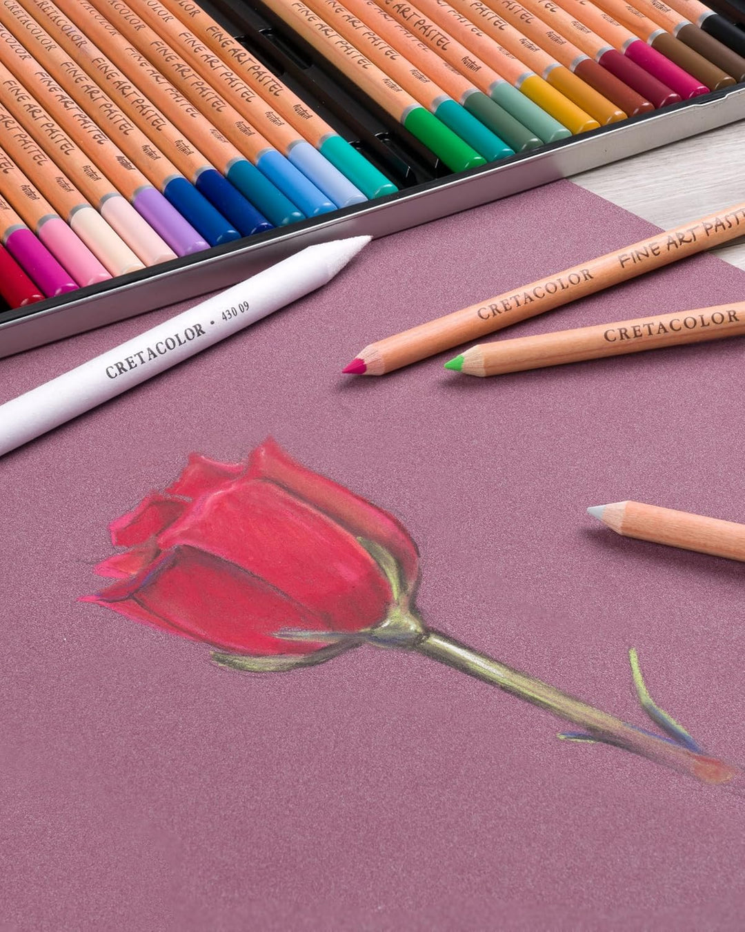 Cretacolor Pastellkreide Set Fine Art Pastel, sortiert, 36er Metalletui 36 stück (1er Pack) Mehrfarb