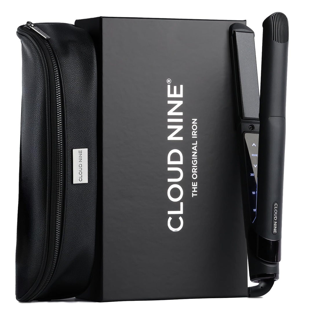 Cloud Nine The Original Iron Glätteisen Schwarz – Haarglätter mit 11 Temperatureinstellungen, Revive