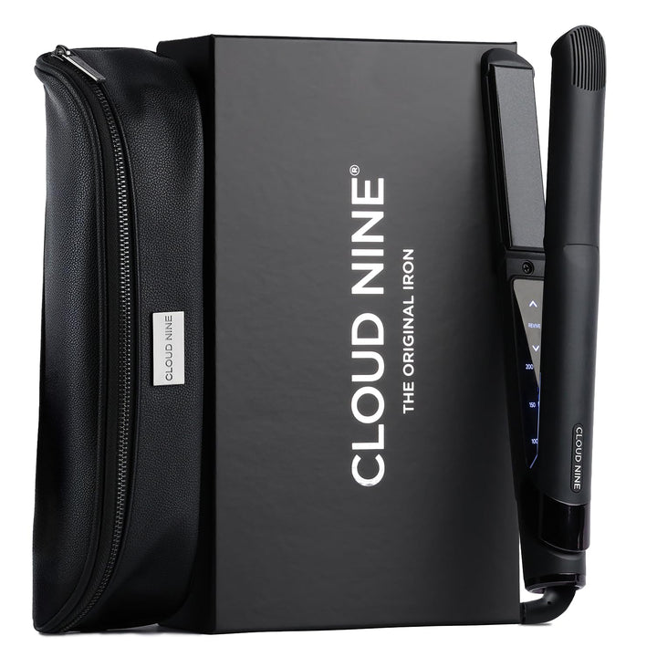 Cloud Nine The Original Iron Glätteisen Schwarz – Haarglätter mit 11 Temperatureinstellungen, Revive
