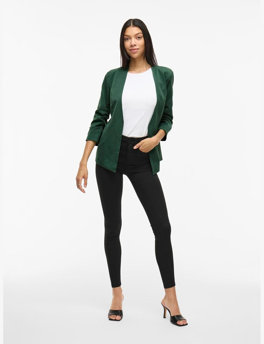 Vila Damen Blazer VIHER New 3/4 Blazer XS Pineneedle, XS Pineneedle