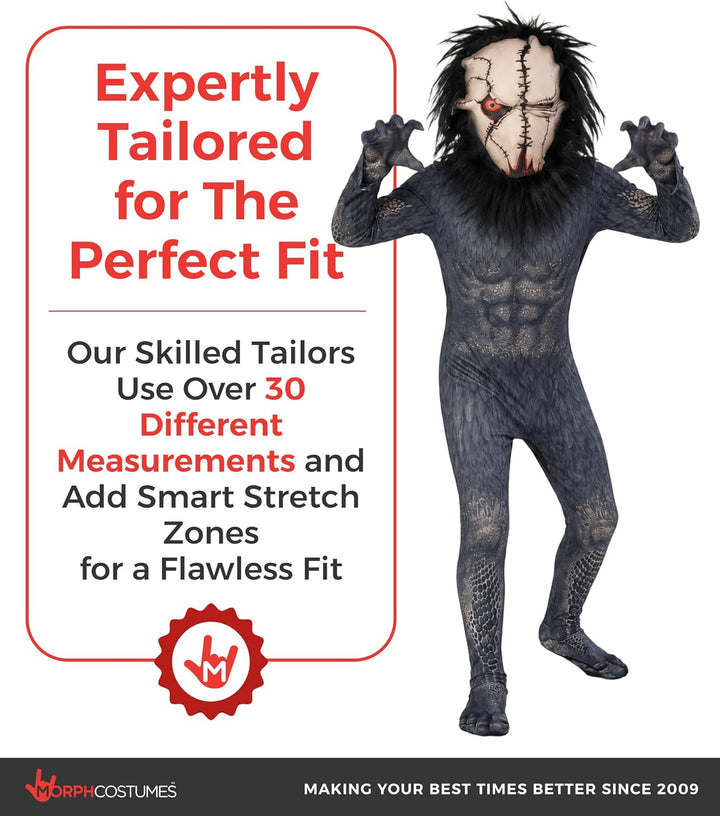 Morphsuits Kinder Seed Eater, Halloween Kinder, Halloween, Halloween Kostüm Monster, Schwarz Monster