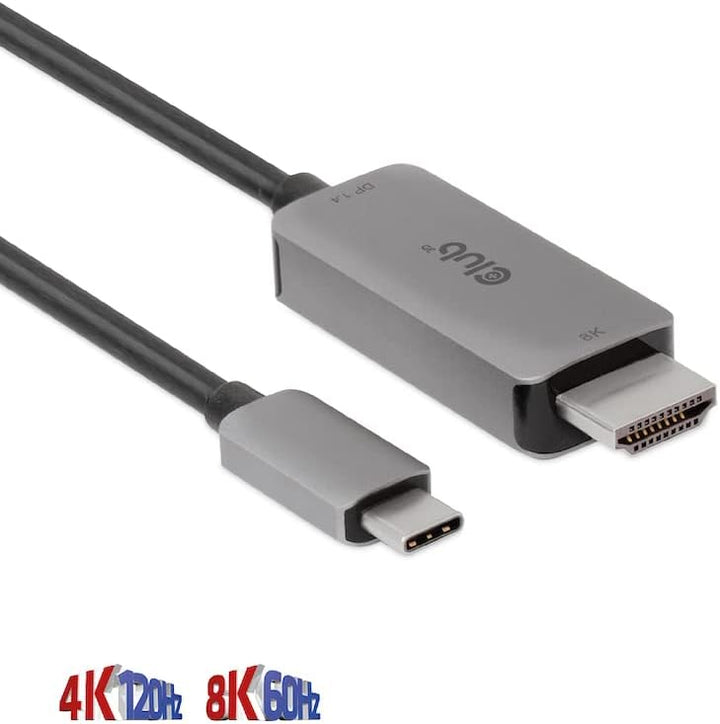 Club3D USB Gen2 Type-C auf HDMI™ 4K120Hz/8K60Hz HDR10, DSC1.2 Aktives Kabel St./St. 3m CAC-1587, CAC