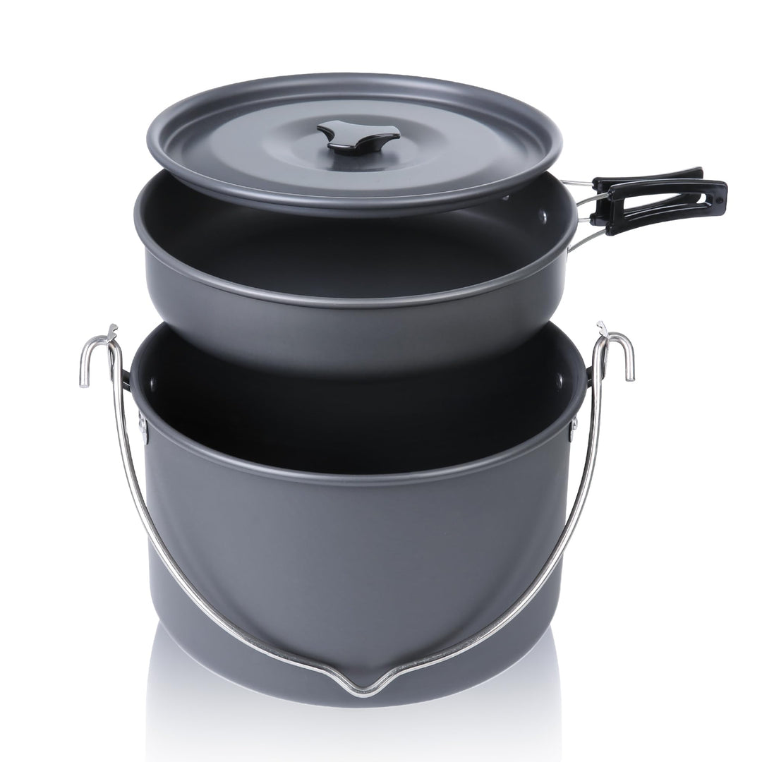 your GEAR Ranger Pot & Pan - Kochgeschirr mit Topf, Pfanne, Deckel - Erweiterungsset zum Ranger V Se