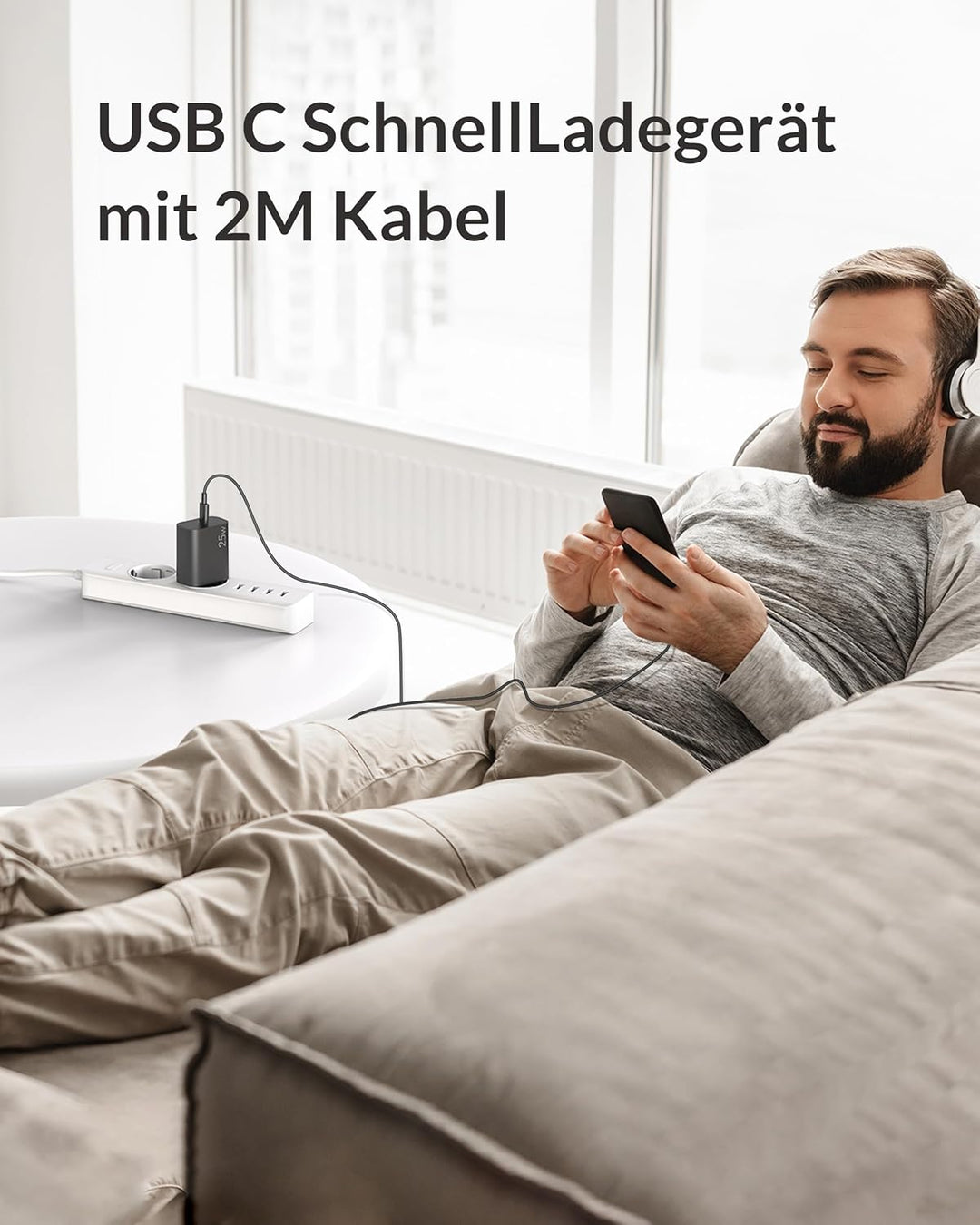 25W USB C Ladegerät mit Ladekabel für Samsung Galaxy S26 Ultra Plus S25 S24 S23 S22 FE 5G A56, Handy