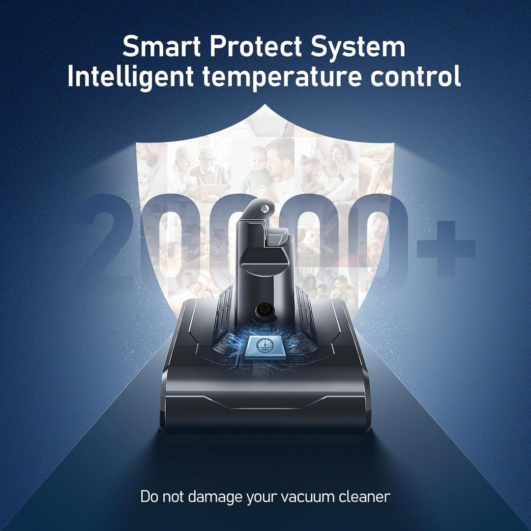 V6 6500mAh Akku für Dyson V6 DC62, Ersatzakku für Dyson DC58 DC59 DC61 Animal DC72 DC74 SV03 SV05 SV