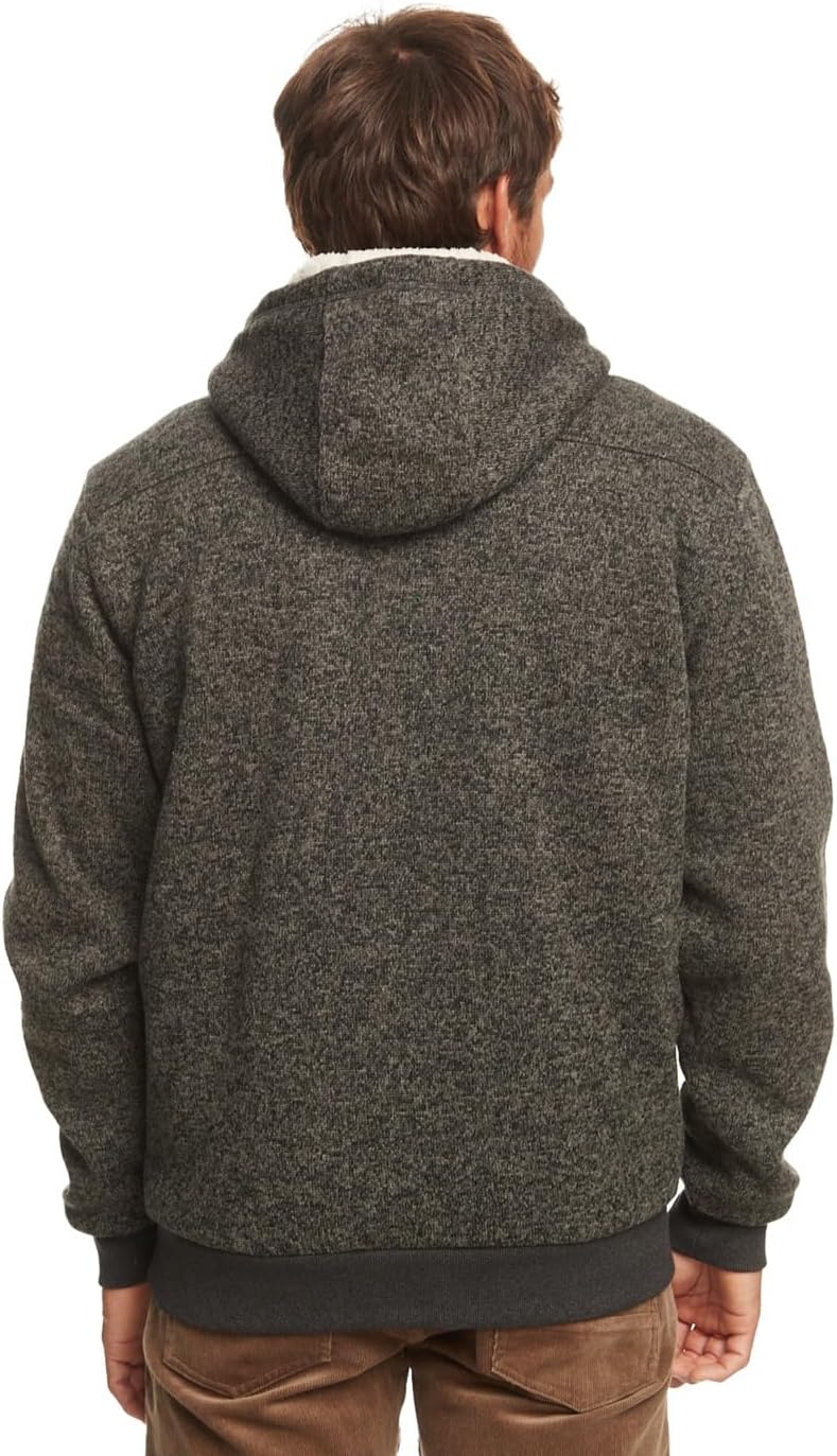 Quiksilver Herren Keller Sherpa Sweatshirt (1er Pack) XS Dark Grey Heather, XS Dark Grey Heather