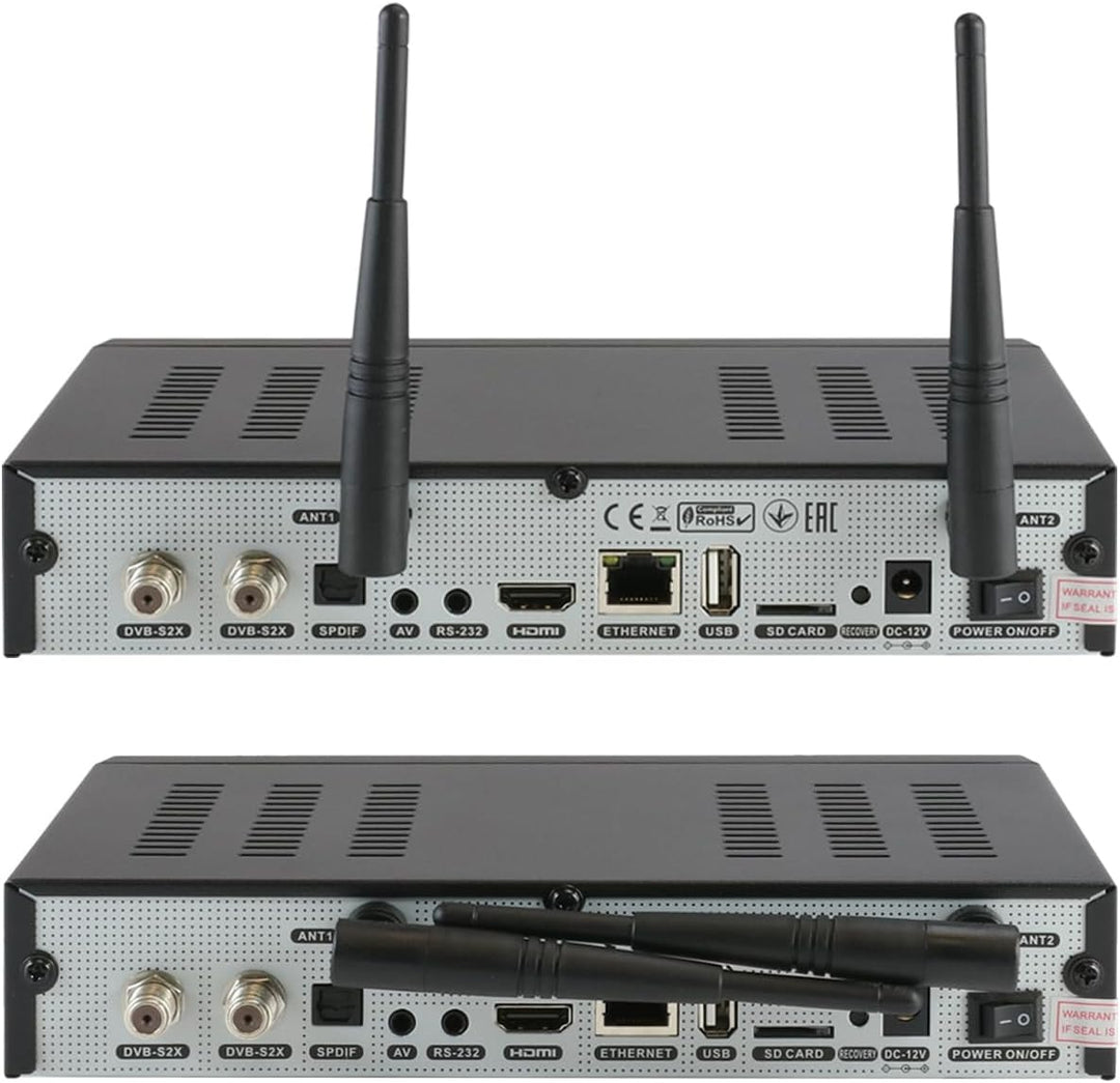 OCTAGON SF8008 UHD 4K Supreme Twin Sat Receiver + NONIC HDMI Kabel, 2X DVB-S2X Tuner, E2 Linux & Def