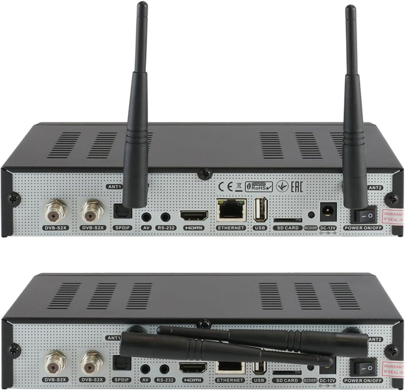 OCTAGON SF8008 UHD 4K Supreme Twin Sat Receiver + 256GB Festplatte INTERN + NONIC HDMI Kabel, 2X DVB