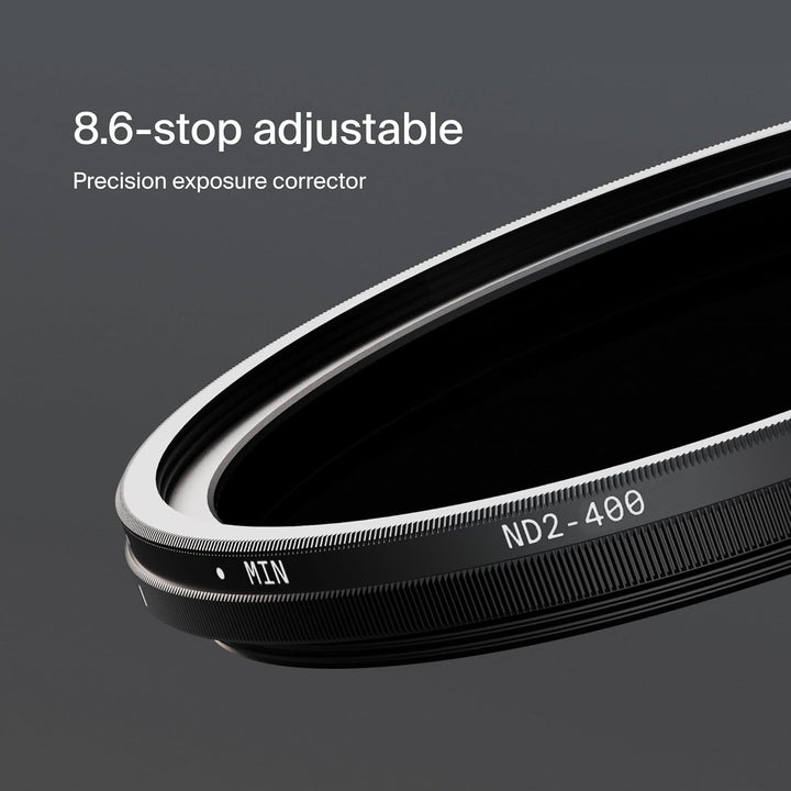 Urth 40,5 mm Variabler Graufilter ND2-400 (1-8.6 Stop) ND Filter 40.5mm, 40.5mm