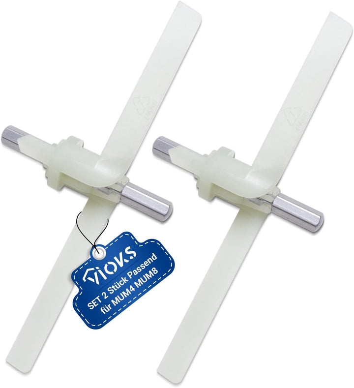 VIOKS SET 2x Mitnehmer für Durchlaufschnitzler Ersatz für Bosch 00091027 MUM4 MUM8 MUZ8DS1 MUZ4DS2 M