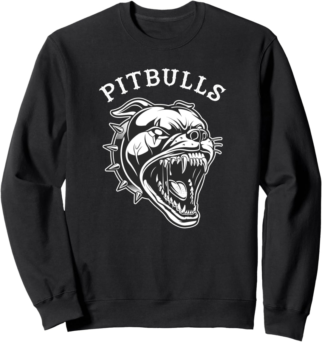 Pitbull Hund - Aggressiv bellender Pit Bull Terrier Sweatshirt