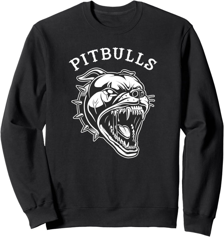Pitbull Hund - Aggressiv bellender Pit Bull Terrier Sweatshirt
