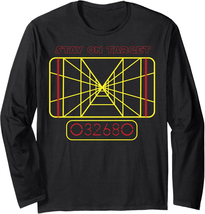 Star Wars Line Art Stay On Target Langarmshirt