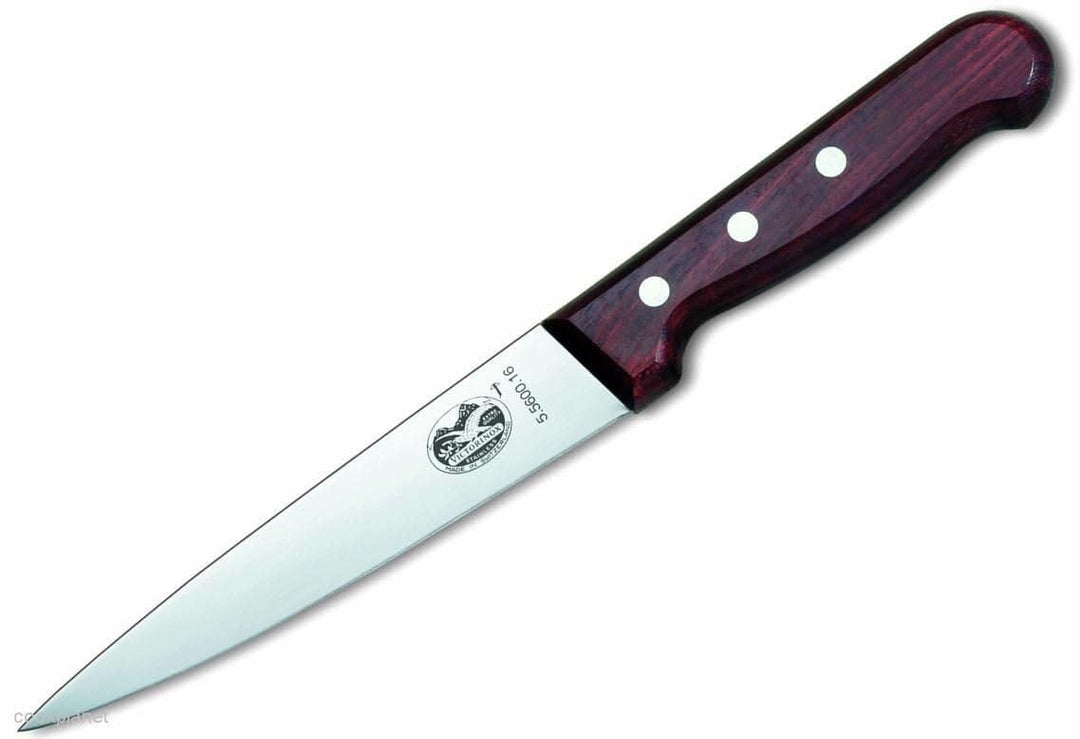 Victorinox Rosewood Stechmesser, mit Holzgriff, Gerade Klinge, rostfrei, edelstahl, spülmaschinengee