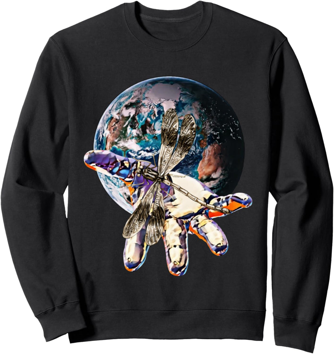 Libelle Insekten Motiv bunte Flügel Insekt Design Libellen Sweatshirt
