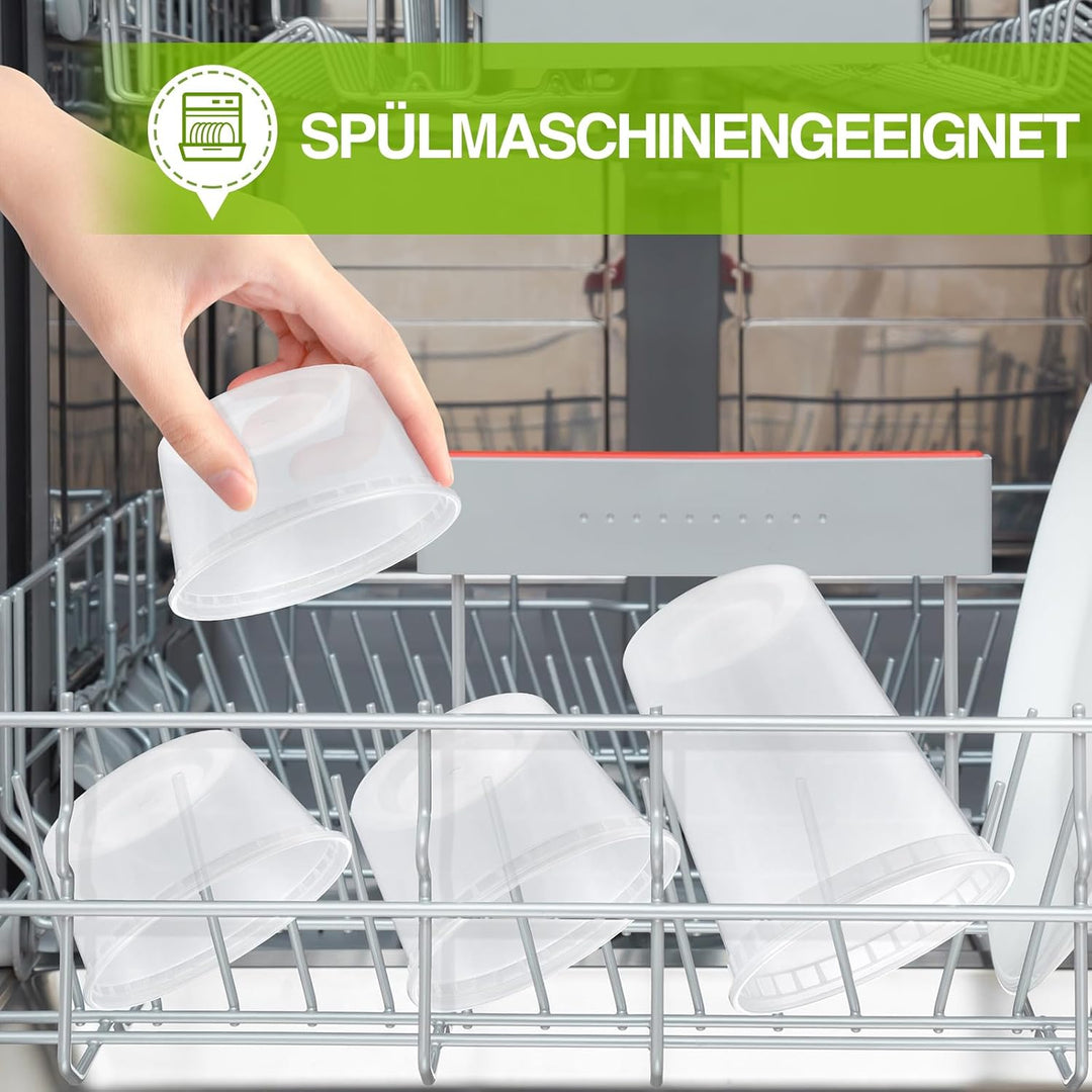 Eupako 60 Stück Vorratsdosen mit Deckel, 480ml Deli Container mit Deckeln | BPA-frei, Luftdicht &amp; au