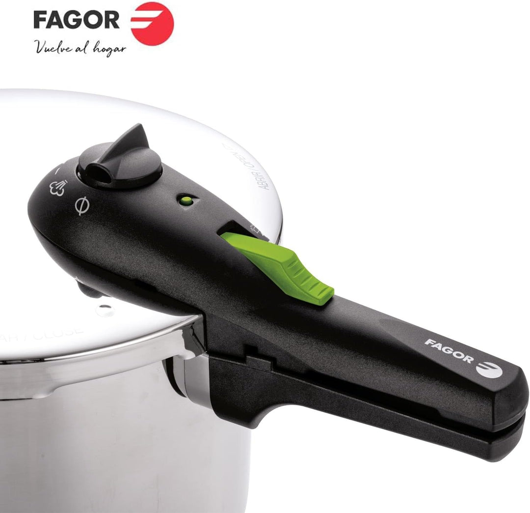 Fagor Rapid Xpress Schnellkochtopf 6 Litern, Induktion, Dampfkochtopf Express-Superschnell, Edelstah