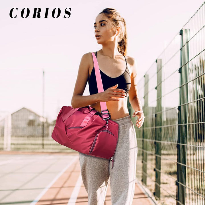 CORIOS Reisetaschen Duffle Bag für Herren/Damen Nylon Sporttasche Fitnesstasche Weekender Übernachtu