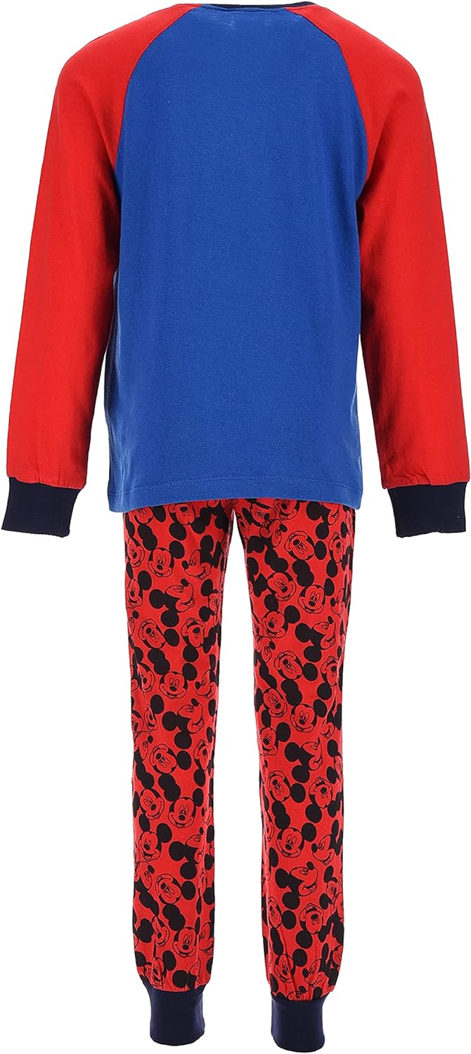 Mickey Mouse Jungen Lang Pyjama Schlafanzug 8 Jahre Blau, 8 Jahre Blau