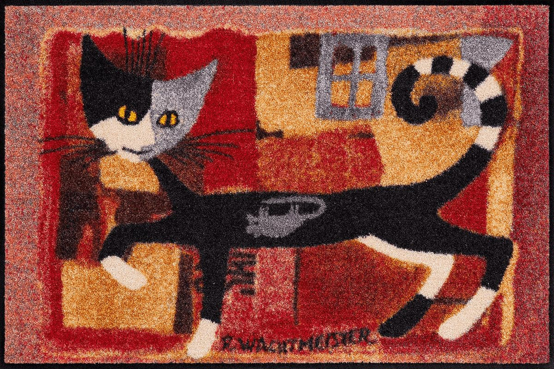 Salonloewe Rosina Wachtmeister Fussmatte Ivano with Mouse 50x75 cm Eingangs-Matte Haustür waschbar K