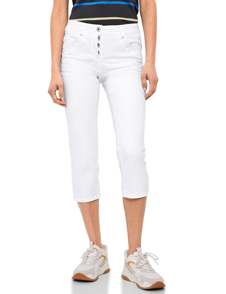 Cecil Damen 3/4-Jeanshose 25W / 22L Weiss, 25W / 22L Weiss