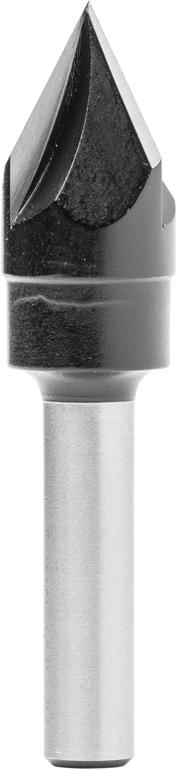ENT 12150 Schriftenfräser HW, Schaft (S) 8 mm, Durchmesser (D) 15,1 mm, NL 13,1 mm, E 60°, Z3, SL 32