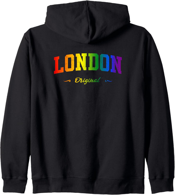London Sport LGBTQAI+ Souvenir Fanartikel Kapuzenjacke
