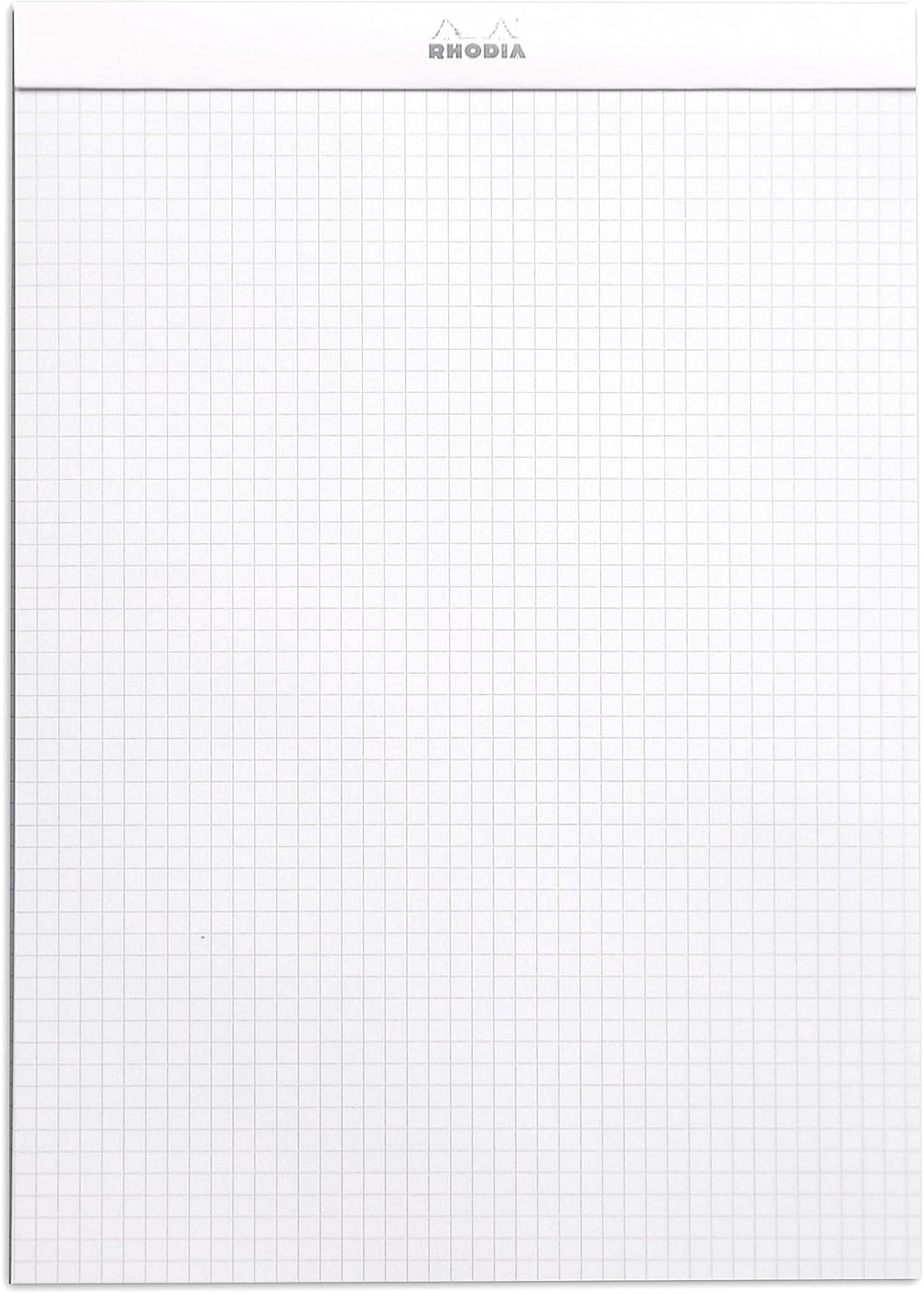 Rhodia 18201C - Packung mit 5 Notizblöcken geheftet No.18, DIN A4 80 Blätter kariert 90g, Weiss, 1 P