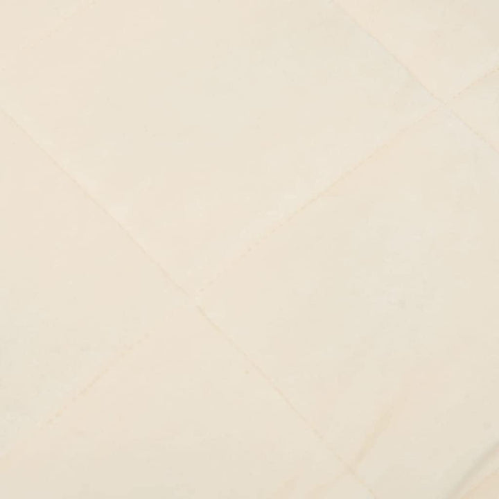 Homgoday Gewichtete Decke Creme hell 200 x 225 cm 13 kg Stoff, Möbel warme und bequeme Decke, hochwe