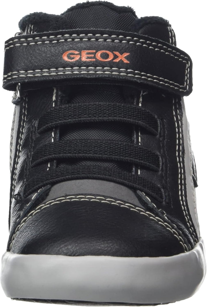 Geox Jungen B Gisli Boy B Sneakers 20 EU Black Orange, 20 EU Black Orange