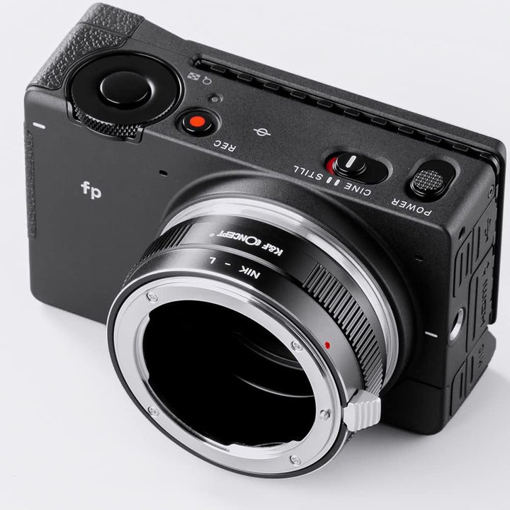 K&F Concept Objektivadapter NIK-L Manueller Fokus Kompatibel mit Nikon F-Objektiv auf L-Mount-Kamera