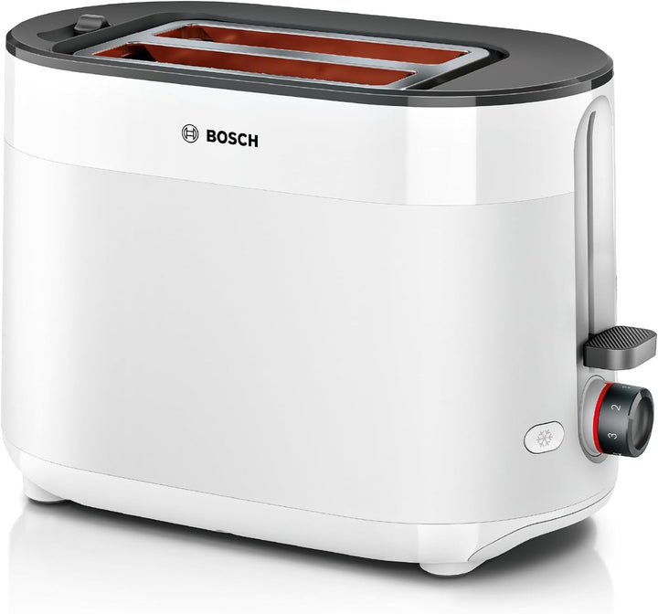 Bosch Kompakt Toaster MyMoment TAT2M121, integrierter Brötchenaufsatz, mit Auftaufunktion, mit Absch