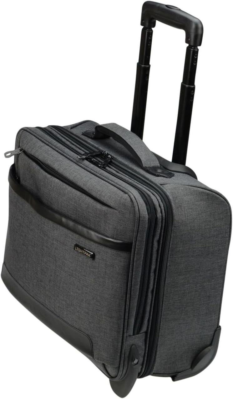 Lightpak Laptop-Trolley Arkon Rollkoffer, 42 cm, 22 L, Grau