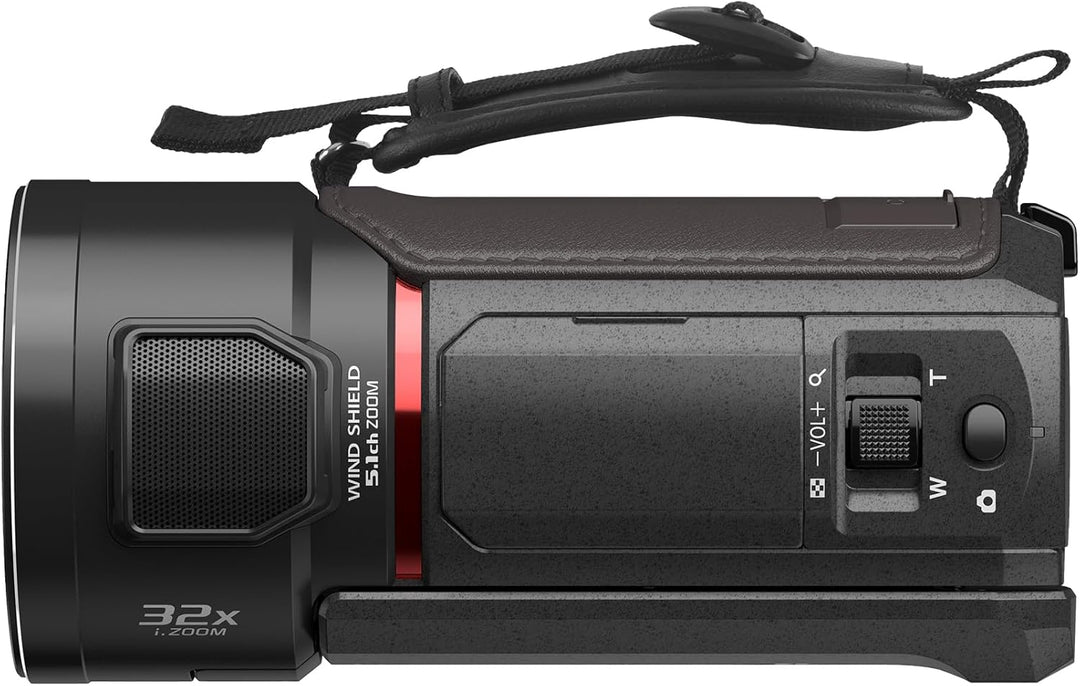 Panasonic HC-VX3E-K 4K-Camcorder, Video (25p), 25-mm-F1.8-Weitwinkelobjektiv, 24-facher optischer Zo