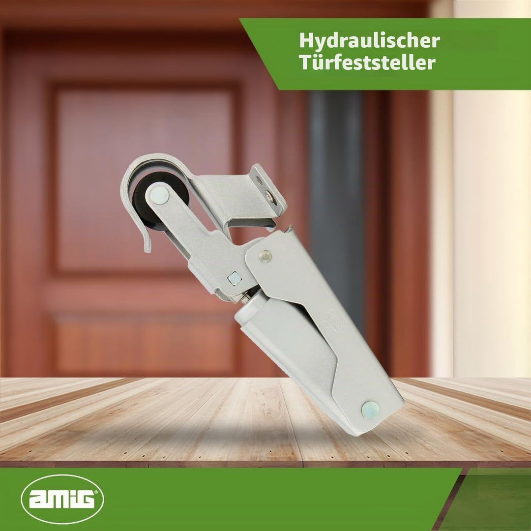 Amig - Türschliesser - Hydraulisch - Aluminium - 108 x 32 mm - Für Türbremse, Türstopper oder Türdäm