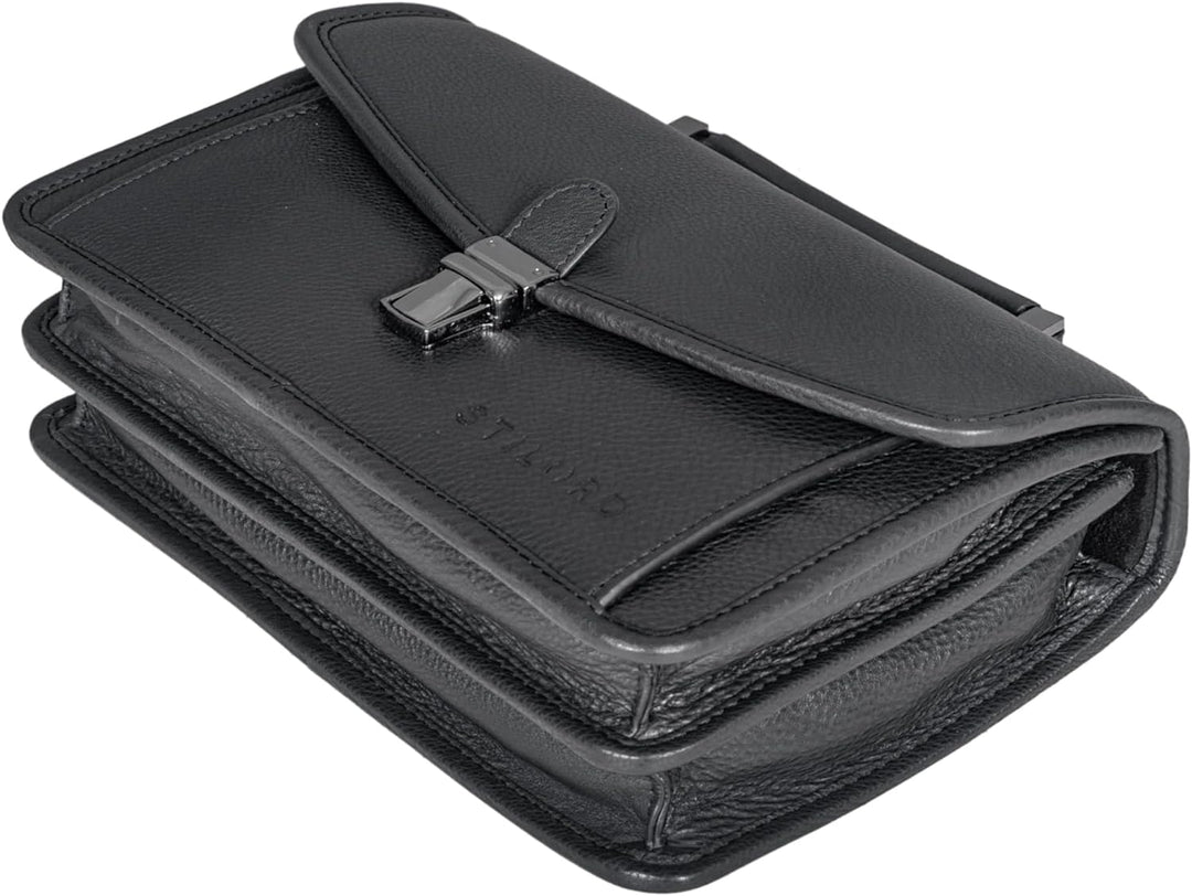 STILORD "Yael Leder Clutch Klein Damen Vintage Mini Handtasche Echtleder Retro Frauentasche Tabletta