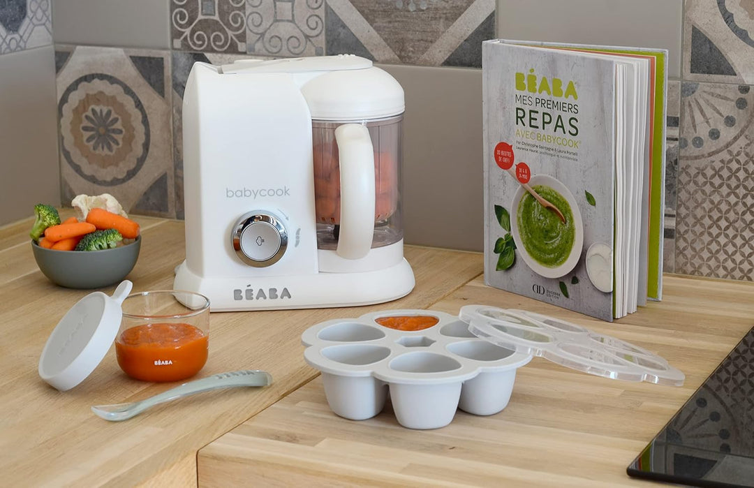 BÉABA - Babycook Solo - 4 in 1 Babynahrungszubereiter - Schonender Dampfgarer - Schnelles Dampfgaren