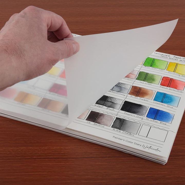 HG Art Concepts Painters Color Diary – 22,9 x 30,5 cm Spiralbindung, farbiges Musterbuch mit 10 Seit