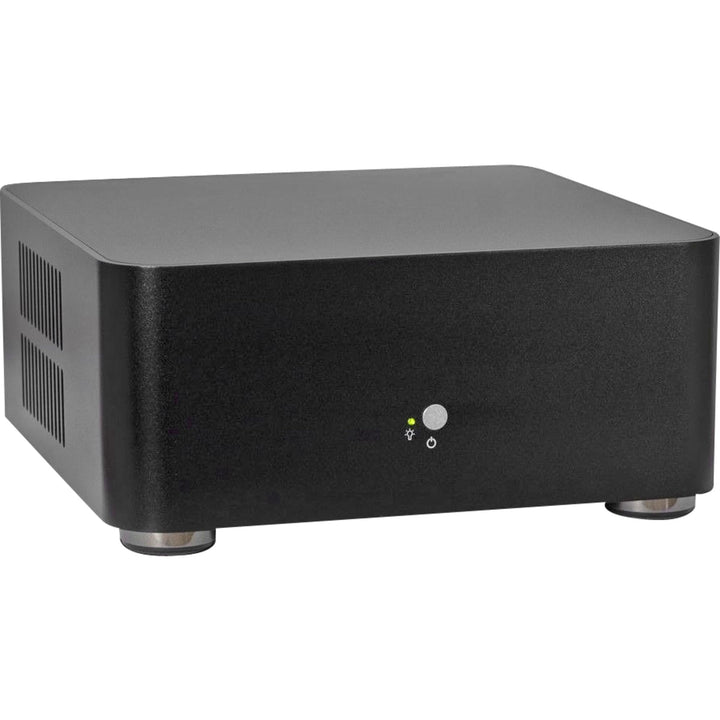 Inter-Tech ITX PC Gehäuse A80 mit 60 W Netzteil, schwarz