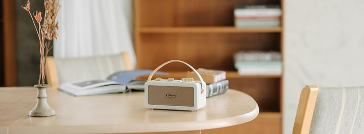 Sangean RA-101 Akku-Radio FM Bluetooth®, AUX wiederaufladbar Ivory, Gold