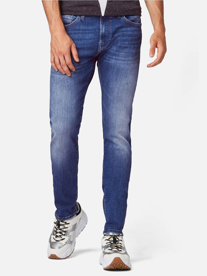 Mavi Herren James Skinny Jeans, per Pack Blau (Mid Brushed Ultra Move 29324), W28/L32 (Herstellergrö