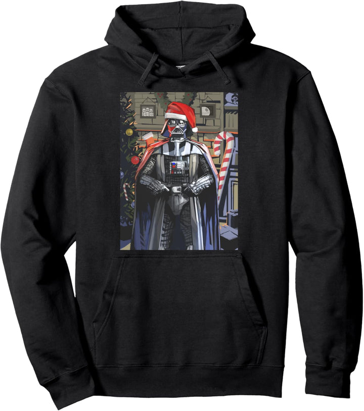 Star Wars Christmas Darth Vader Seasons Greetings Poster Pullover Hoodie