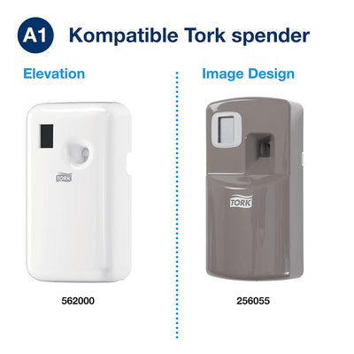 Tork Lufterfrischer Spray mit Zitrusduft A1, Flexible Einstellung, 12 Nachfüllungen, 236050 75 ml (1