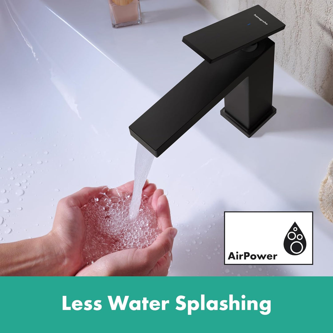 hansgrohe Tecturis E - Waschtischarmatur für Kaltwasser ohne Ablauf, Wasserhahn für Gäste WC mit Aus
