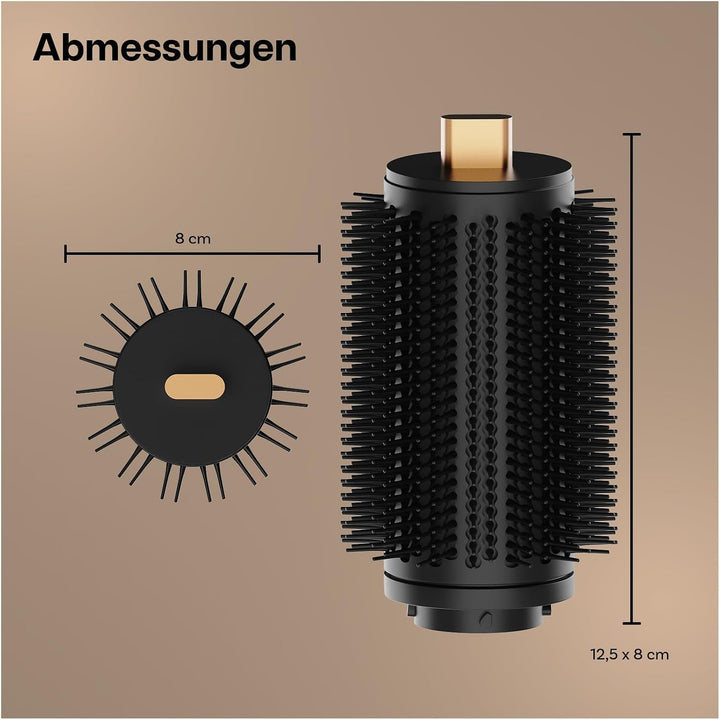 Extra Grosse Runde Volumenbürste Aufsatz für Dyson Airwrap von MMOBIEL – Rundbürste & Föhnbürste für