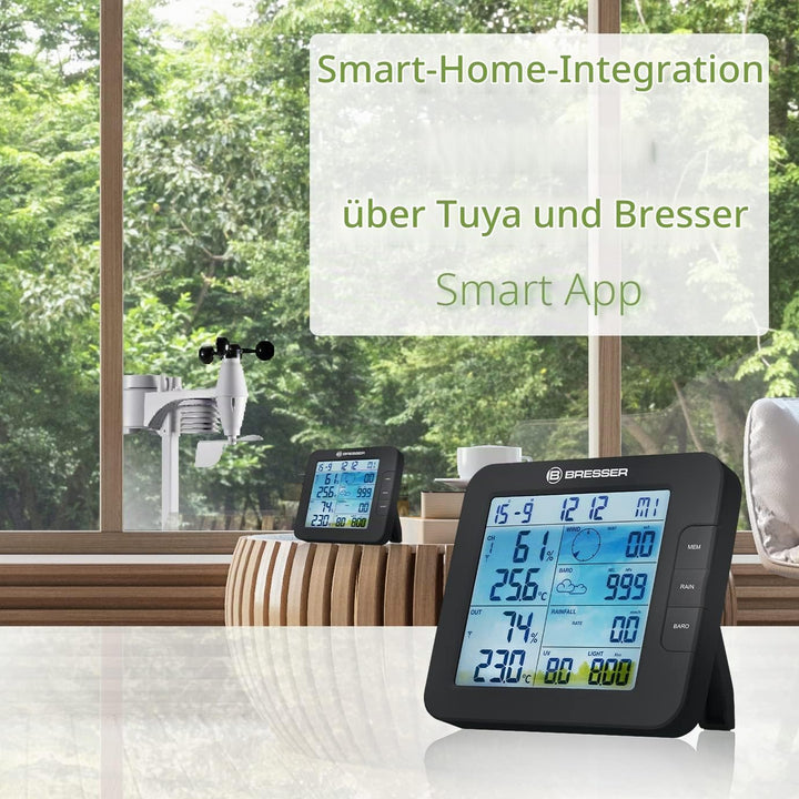 Bresser ClimateConnect Tuya Google Home &amp; Alexa - kompatible, über APP steuerbare Smart Home Funk We