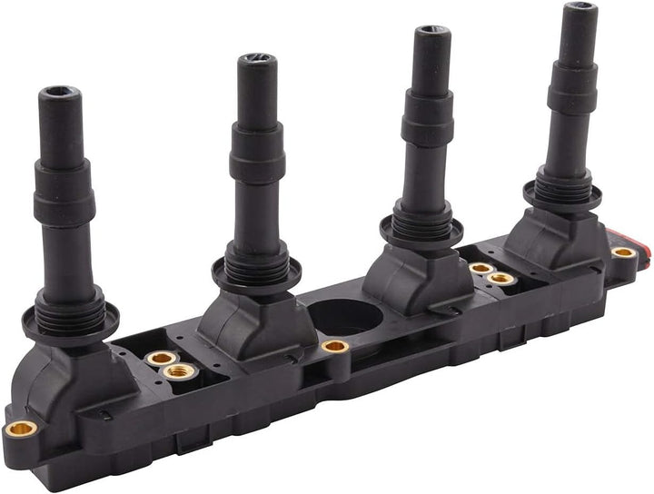 HELLA 8ET 009 142-031 Luftmassenmesser - Rohrstutzen & 5DA 358 000-041 Zündspule - 12V - 5-polig - B