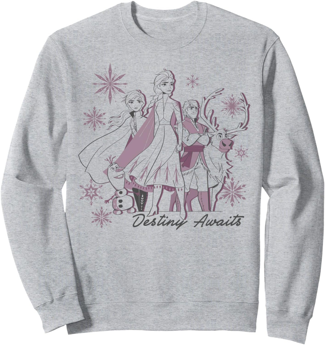 Disney Frozen 2 Group Shot Destiny Awaits Sweatshirt