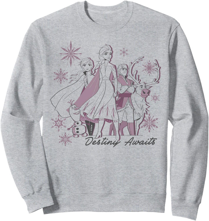 Disney Frozen 2 Group Shot Destiny Awaits Sweatshirt