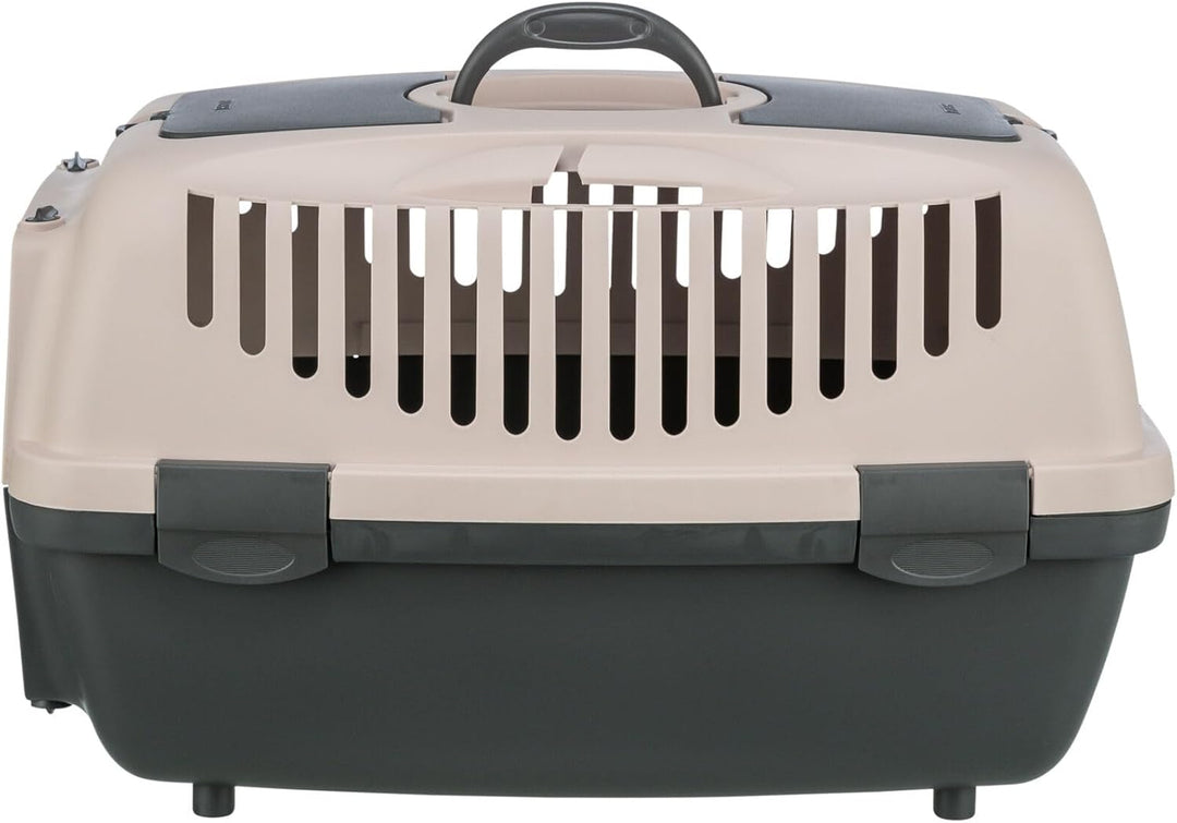 Trixie 39828 Transportbox Capri 2, XS–S: 37 × 34 × 55 cm, petrol/hellpetrol dunkelgrau/blush S, dunk